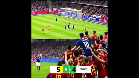 "SPAIN STUNS FRANCE in 5-4 THRILLER! 🤯 Last-Minute Goal Sends Them to Finals! 🇪🇸⚽️ (HIGHLIGHTS)"