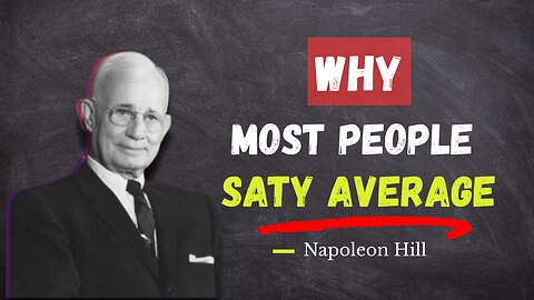 Escape the Average now | Napoleon Hill