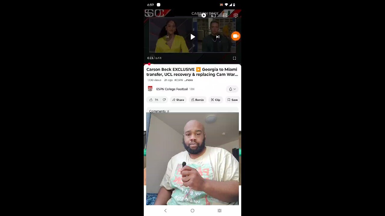 Carson Beck Transferred to Miami from Georgia