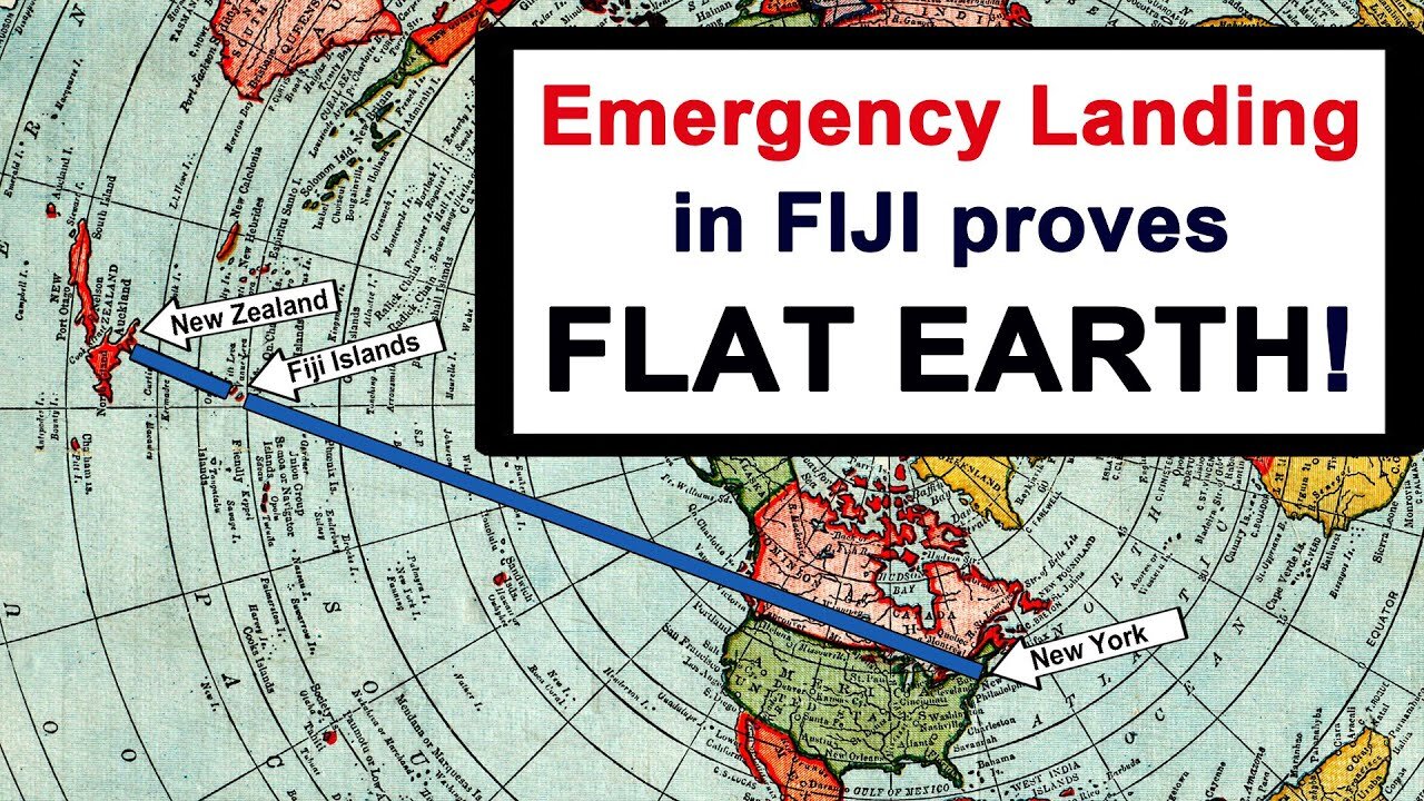 Emergency Landing in FIJI proves FLAT EARTH