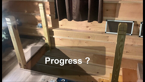 Progress on the staircase banister in the barn