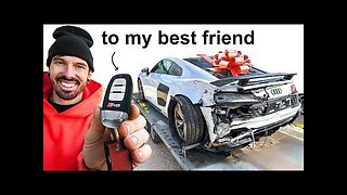 I BOUGHT MY FRIEND A WRECKED AUDI R8 - Mat Armstrong