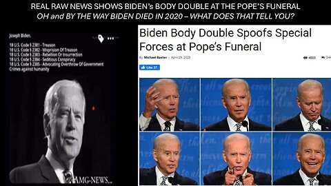 MY THOUGHTS ABOUT BIDEN'S DOUBLE? ASK THE DIGITL SOLDIERS AS EVERYTHING IS A GAME & YOU ARE THE FOOL