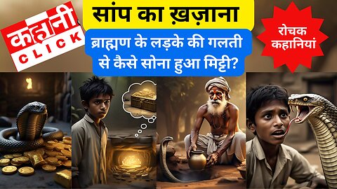 Moral Story- Snake's Treasure | सांप का खज़ाना | Bedtime Stories | Hindi Kahaniyan | Hindi Cartoon