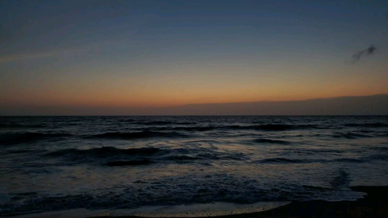 Sun Down Evening Beach Side | Relaxing Ocean Sunset