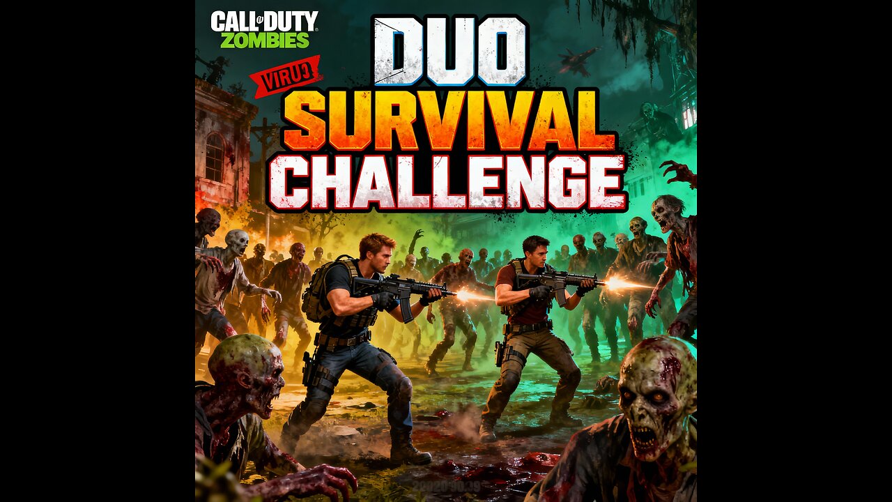 Day 1 COD Challange Zombies Mode Madness! Only 2 vs Waves