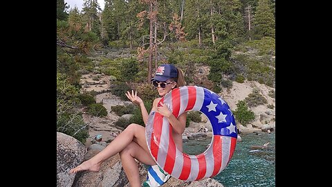 WonderHussy Adventures Video Nude Beach VS Public Masturbation in a Library