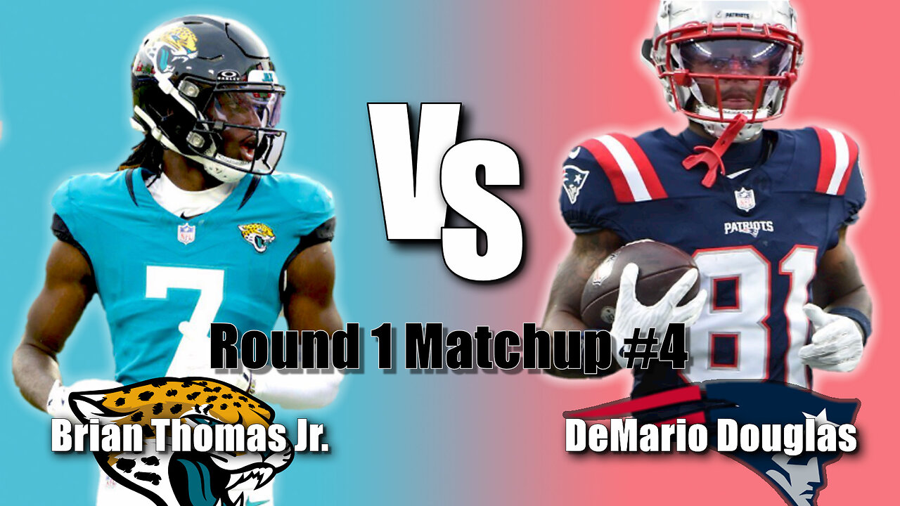 Demario Douglas VS Brian Thomas Jr: WR1 Elimination Bracket RD1 Matchup #4