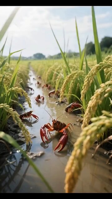 cat catch crabs and cook