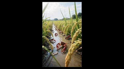 cat catch crabs and cook