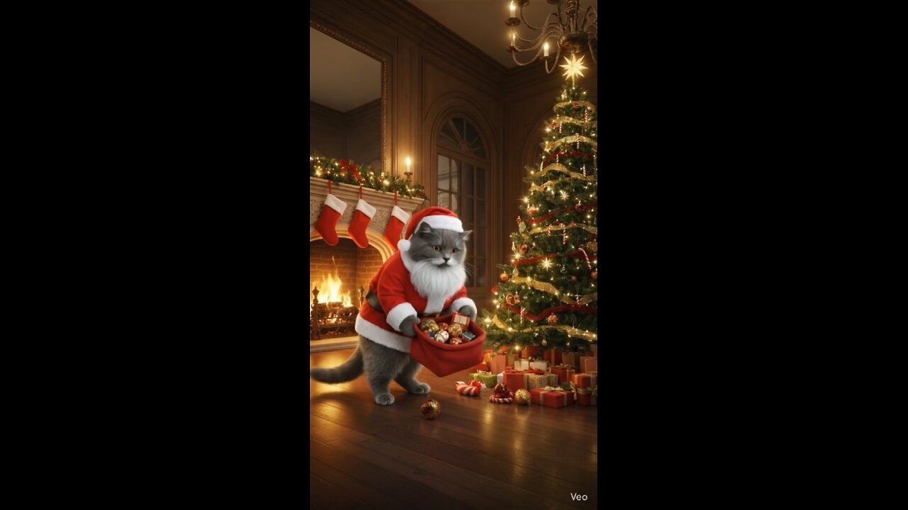 Santa cat