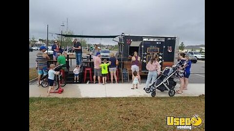 2022 28' Beverage and Coffee Trailer with Patio | Concession Trailer for Sale in Florida!