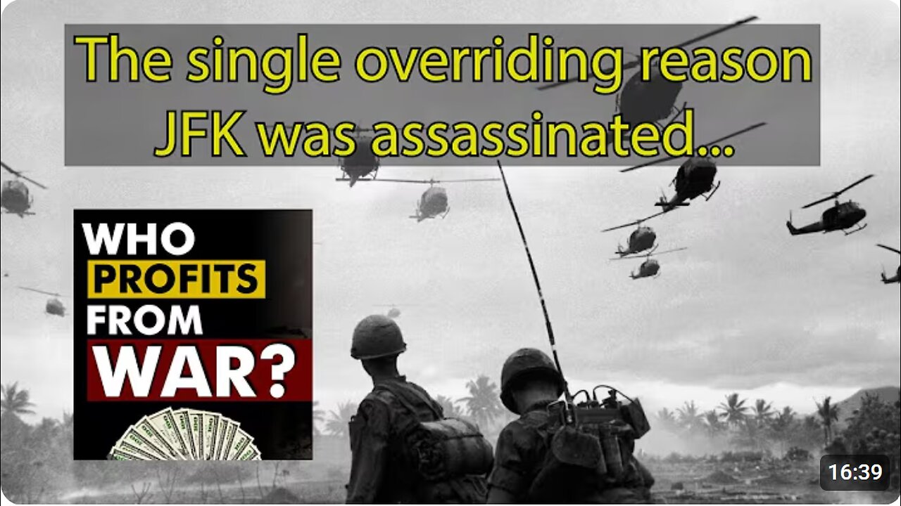 Ted Yacucci: The overriding single most important reason the conspirators assassinated JFK...