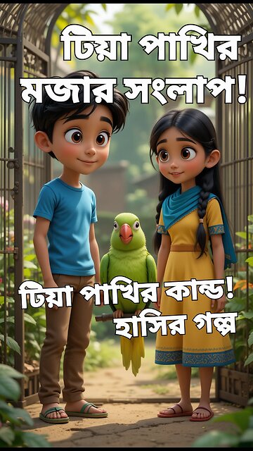 টিয়া পাখির কান্ড! | হাসির গল্প | Funny Talking Parrot Story in Bangla part1
