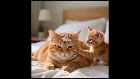 Real love cat and baby #ai #cute #cuteanimal #pets #puppy