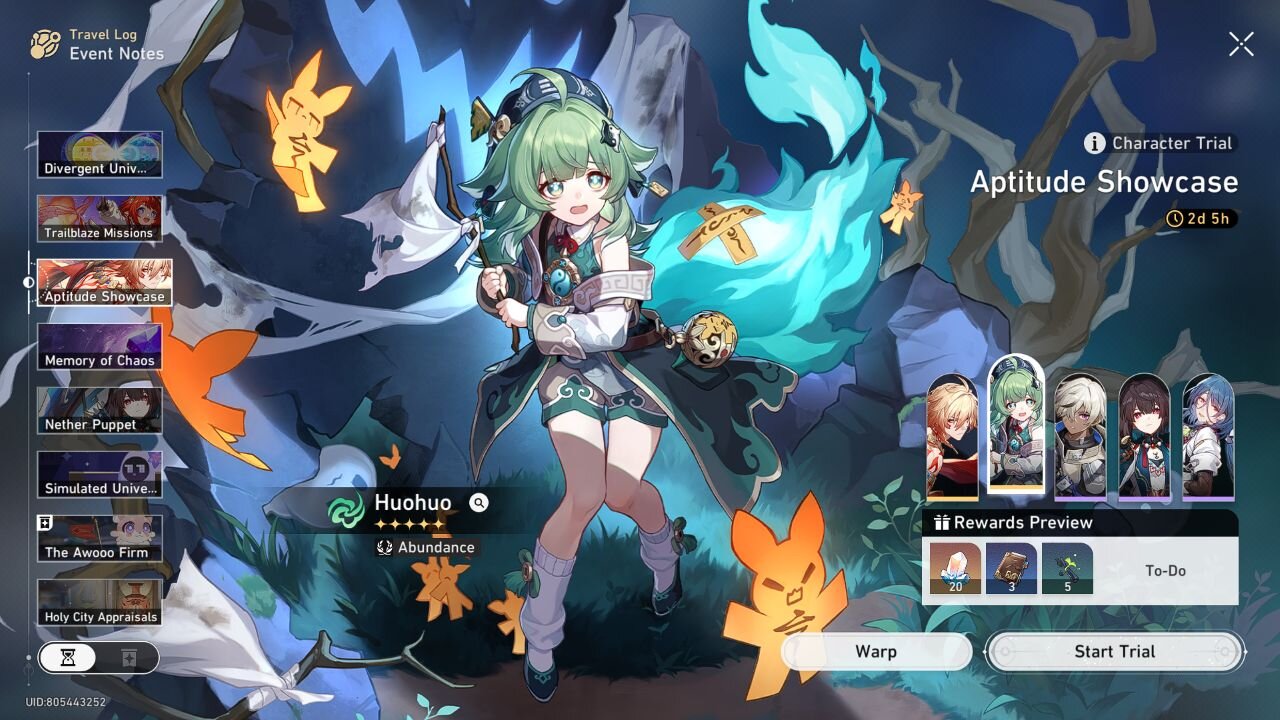 Huohuo - Aptitude Showcase Event - Phase 2 - Honkai: Star Rail - Version 3.1