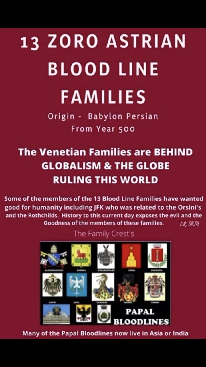 BLACK NOBILITY - The 13 bloodlines that have infiltrated the world 😈