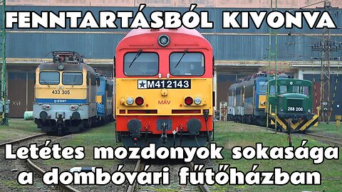 2025.12.23. Dombóvár fűtőház, leállított, FKI, selejtre váró gépek sokasága. Kívülről mindent látni.