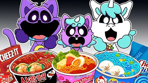 Convenience Store Pink Food Mukbang With GRANNY - I Am Cat VR Animation ASMR