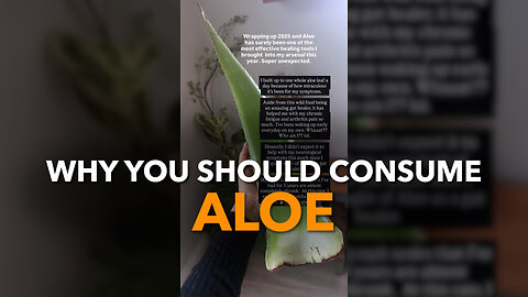 Why You Should Consume Aloe
