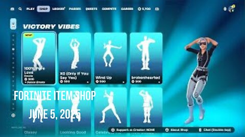 Fortnite Item Shop|June 5, 2025(*New* 100% Pure Love Emote & Jam Tracks)