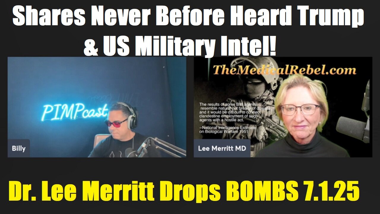 Dr. Lee Merritt Drops BOMBS 7.1.25 - Shares Never Before Heard Trump & US Military Intel!