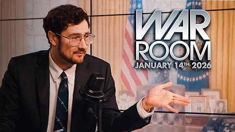 WAR ROOM WITH HARRISON SMITH - 1/14/2026: Trump Weighs Iran Strikes, FBI Raids WaPo Reporter & Renee Good ICE Agent Suffered Internal Bleeding After She Rammed Him, As Lunatic Left’s Anti-ICE Uprising Continues