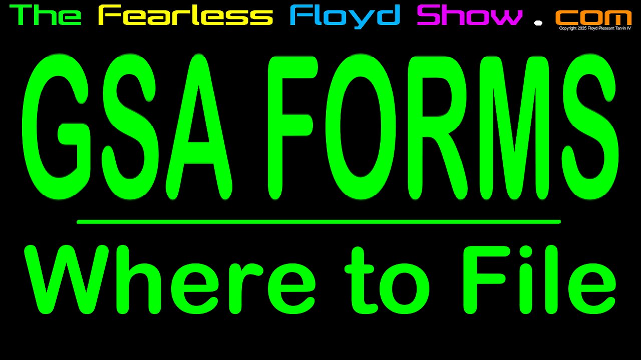 GSA STANDARD & OPTIONAL FORMS: Who and where to send your package.