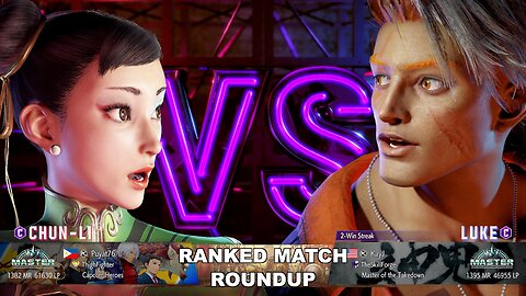 Kuya Kalbo SF6 Ranked Match Roundup. Chun Li Master Rank [Hori Fight Stick]