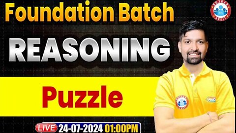 REASONING CLASS, PUZZLE CLASS #1