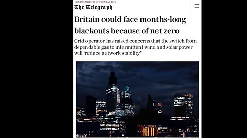 NEW - Britain Could Face Blackouts Because of Net Zero
