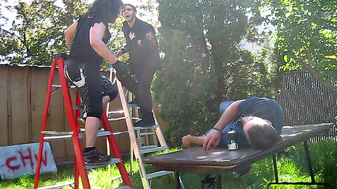 Phil Knoxx VS JD VS Innovator {CHW Unleashed} Backyard Wrestling Match