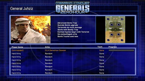 Command & Conquer: Generals Zero Hour - 1 Player vs 7 Hard AI (Random) - Part 12