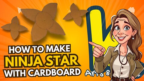 DIY Ninja Star with Cardboard | Strong & Cool Throwing Star Craft
