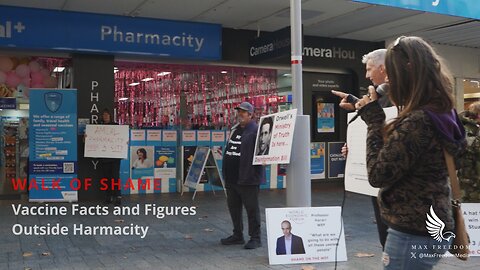 WALK OF SHAME - Vaccine Facts and Figures, Outside Harmacity