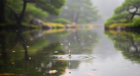 Gentle Rain and music with multiple background for a Good Nights Sleep / Rain Sounds and [ 3 in 1 ]