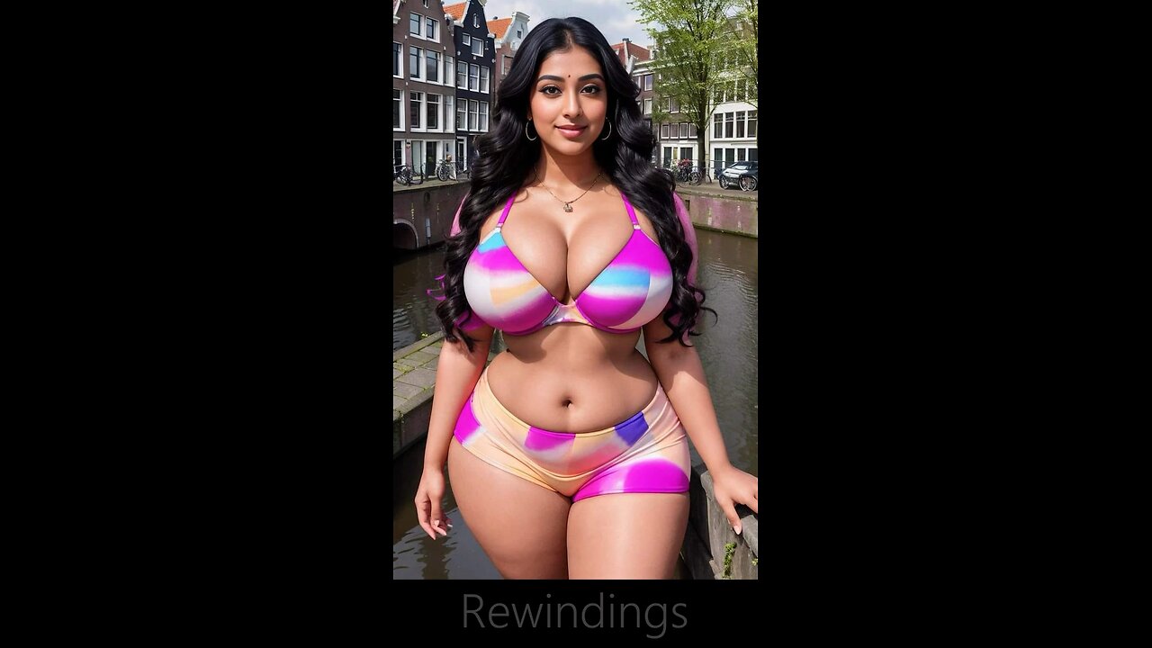 Plus size bikini models AI