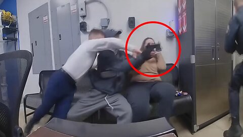 Esto pasa cuando un delincuente decide disparar a un policía desde cerca