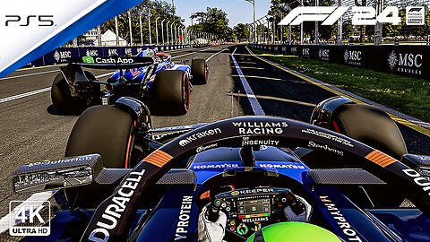 Franco Colapinto's HYPER Aggressive Australian GRAND PRIX Debut in F1 24!
