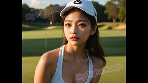 [4k] AI Lookbook - Pretty Girl at the Golf Course - Sena | ゴルフコースの可愛せな❤️