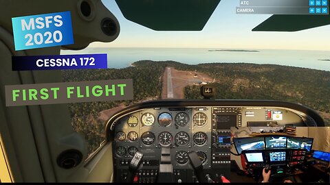 🌅 First Flight in Cessna 172! From Croatia’s Coast to a Wild Island Landing | MSFS 2020 Drama 🛬🌲