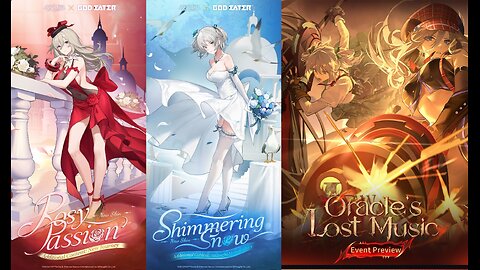 Aether Gazer × God Eater V3.7 Oracle's Lost Music BannerGameplay Outfit Scarlet Echo Alisa Rosy Pass