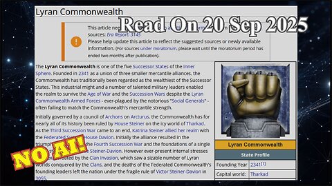 Lyran Commonwealth (No AI) - 20 September 2025