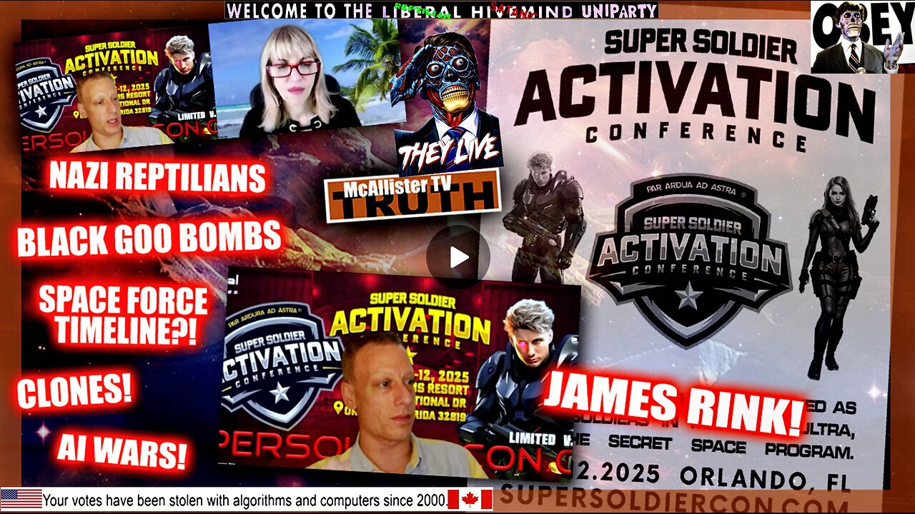 JAMES RINK CONVO! ACTIVATION CONFERENCE! NAZIS! REPTILIANS! AI THREAT! BLACK GOO BOMBS!