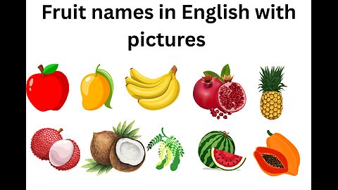 Fruits names in english with pictures