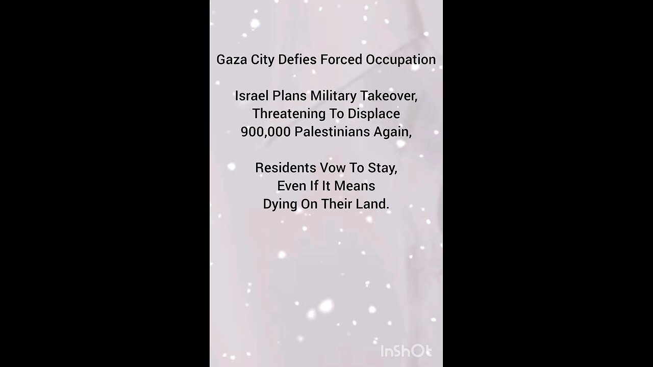 Gaza City Defies Forced Occupation