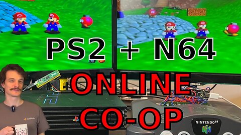 PS2 + N64 Online Super Mario 64 Co-op (Real Hardware) [gCza2KrstxE]