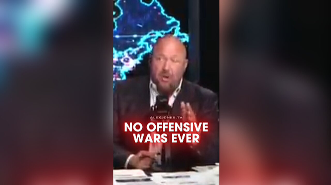 Alex Jones Will Never Be Pro Offensive War - 10/27/25