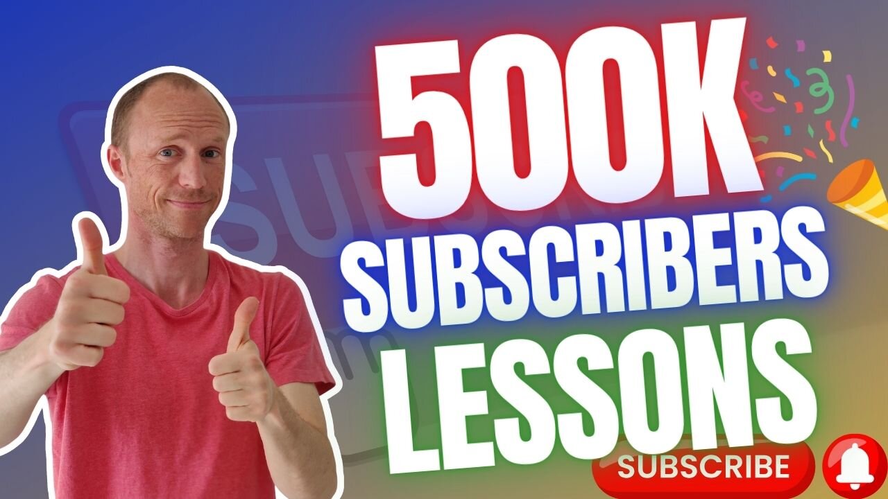 6 Lessons from 500K Subs – The Good, the Bad & the Ugly (Important YouTube Tips)