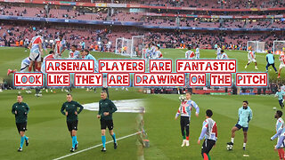 Arsenal players are fantastic look like they are drawing on the pitch